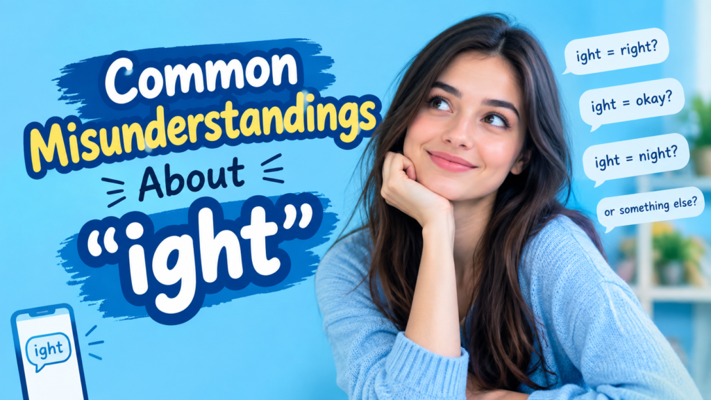 Common Misunderstandings About ight