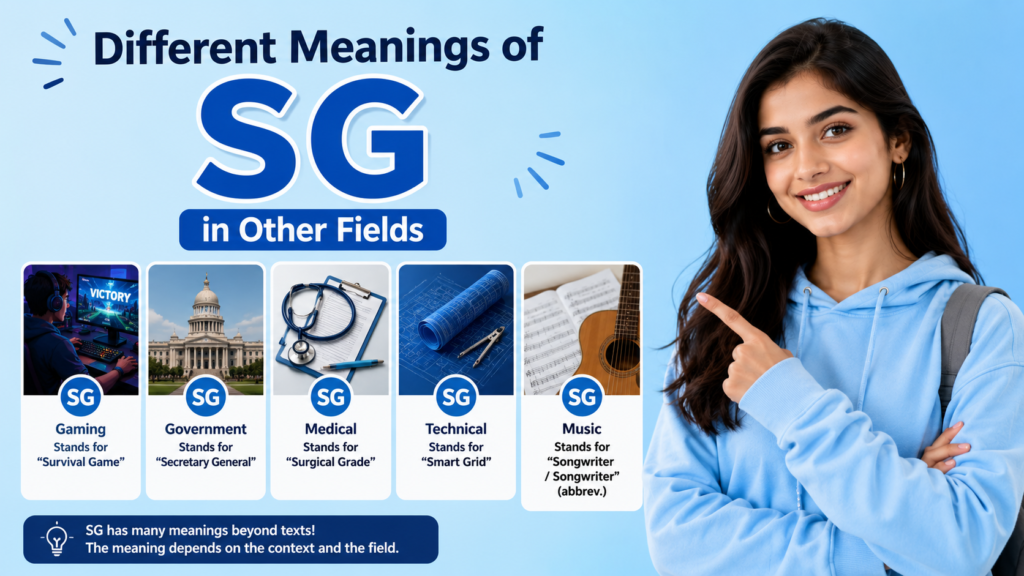 Different Meanings of SG in Other Fields