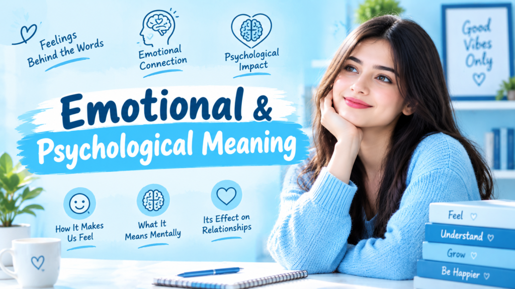 Emotional & Psychological Meaning 