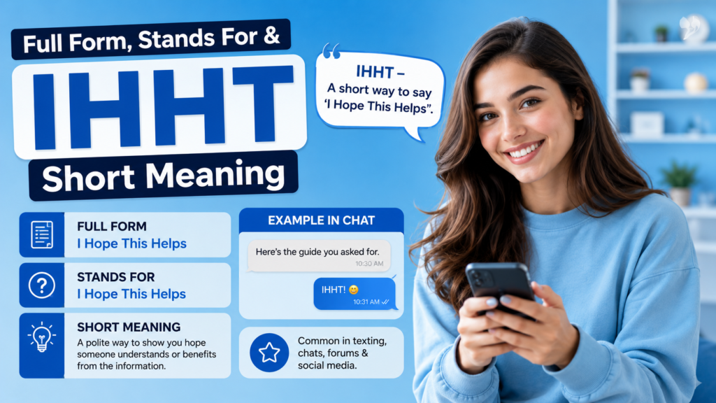 Full Form, Stands For & Short Meaning of IHHT