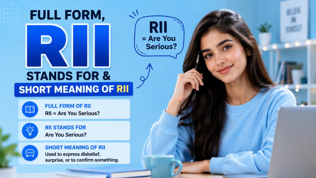 Full Form, Stands For & Short Meaning of RII