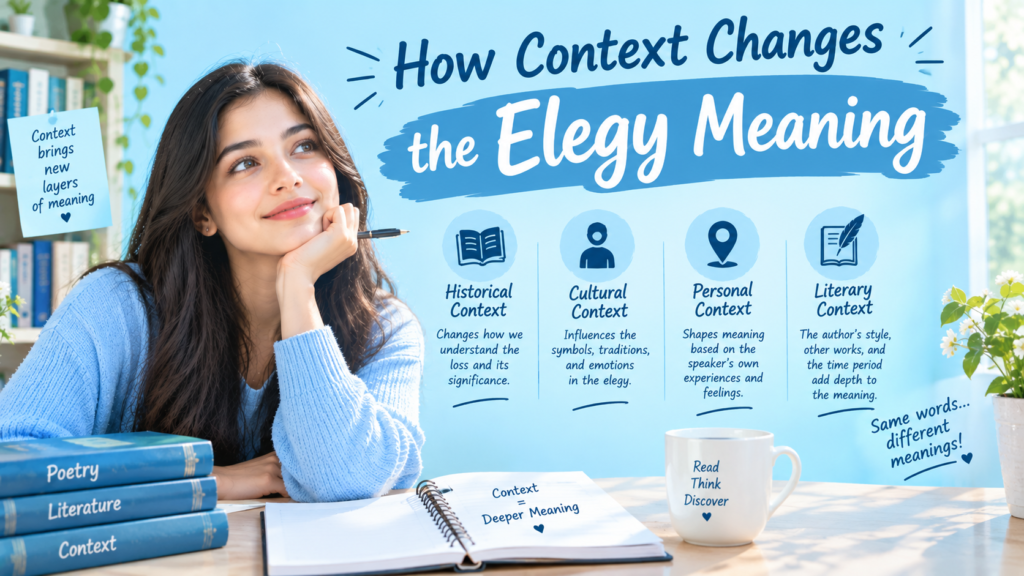 How Context Changes the Elegy Meaning
