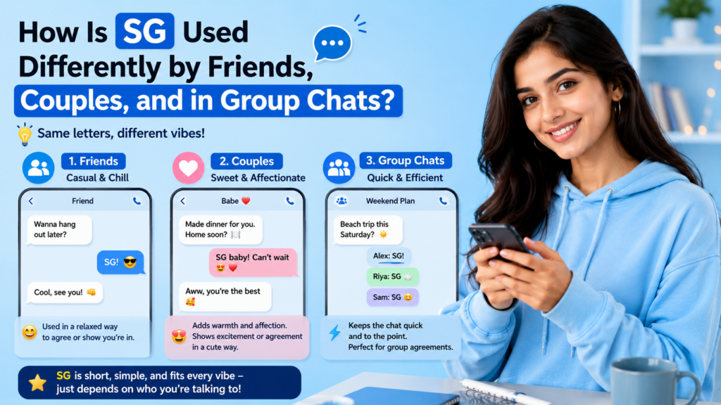 How Is SG Used Differently by Friends, Couples, and in Group Chats