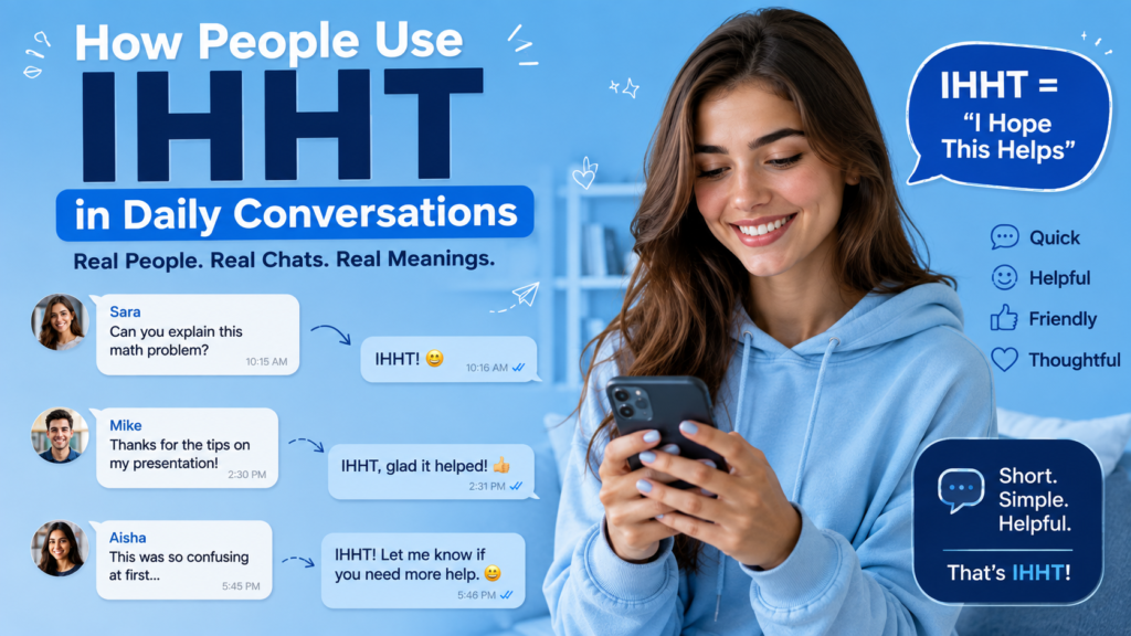 How People Use IHHT in Daily Conversations