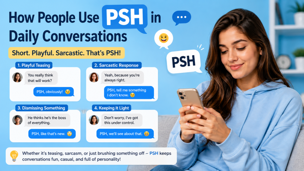 How People Use PSH in Daily Conversations