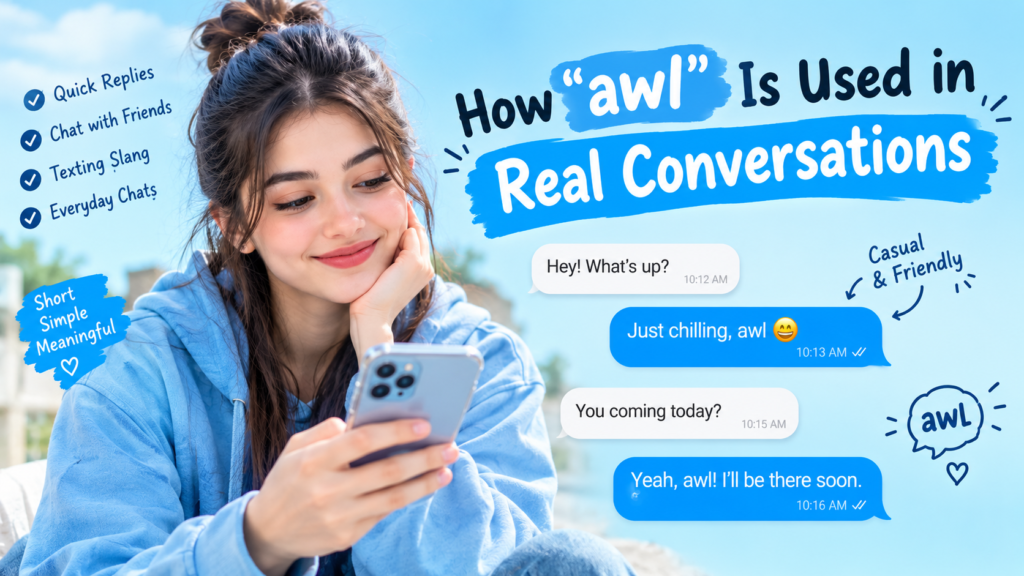 How awl Is Used in Real Conversations