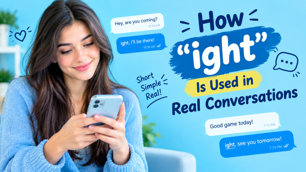 How ight Is Used in Real Conversations