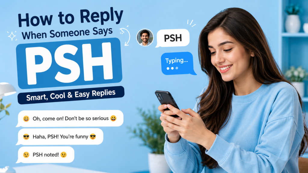 How to Reply When Someone Says PSH