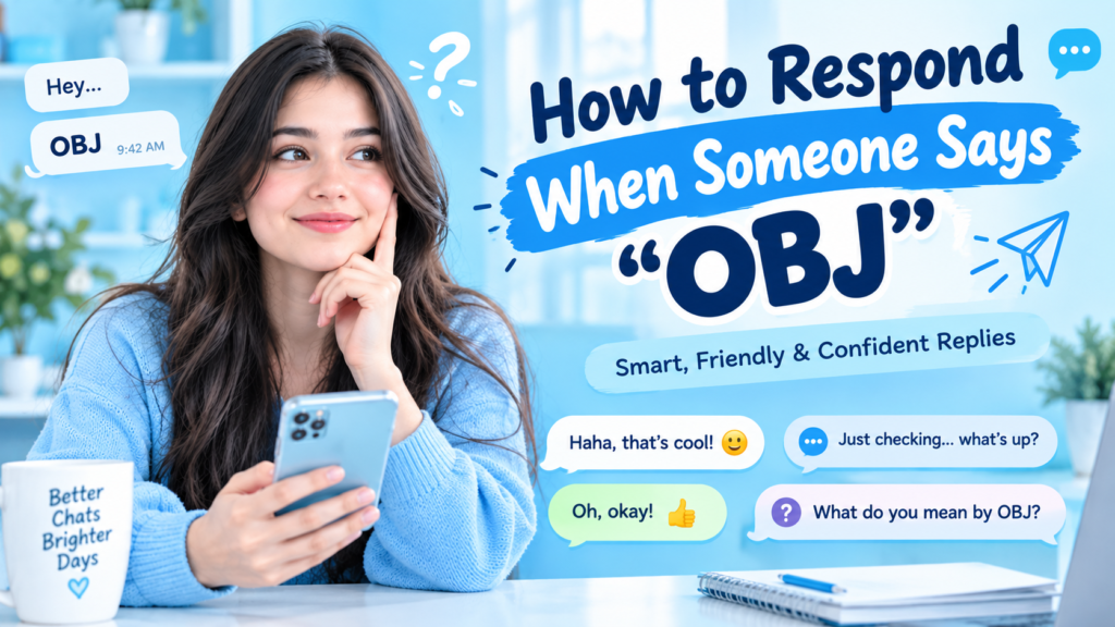 How to Respond When Someone Says OBJ