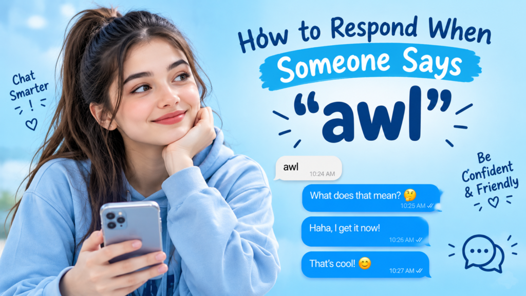 How to Respond When Someone Says awl