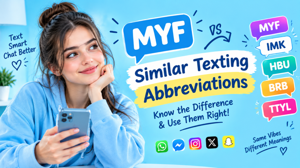MYF vs Similar Texting Abbreviations