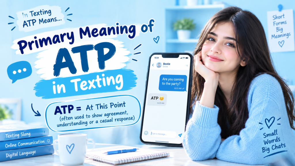 Primary Meaning of ATP in Texting
