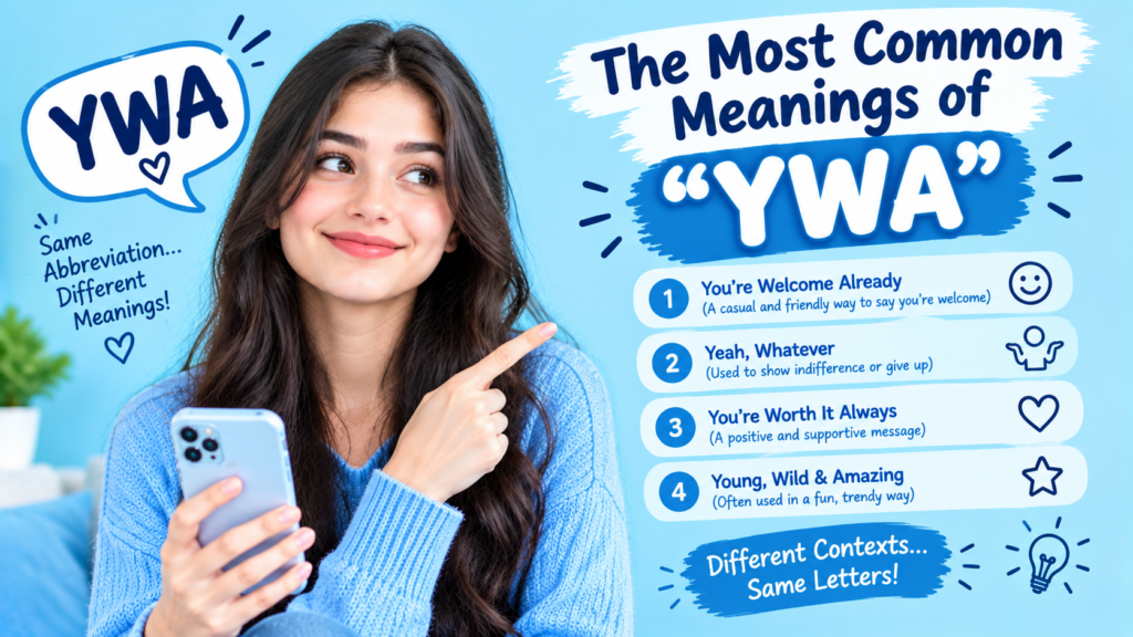 The Most Common Meanings of YWA