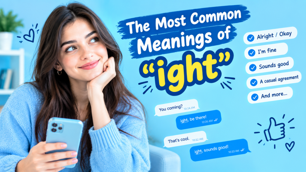 The Most Common Meanings of ight