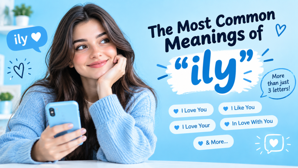 The Most Common Meanings of ily