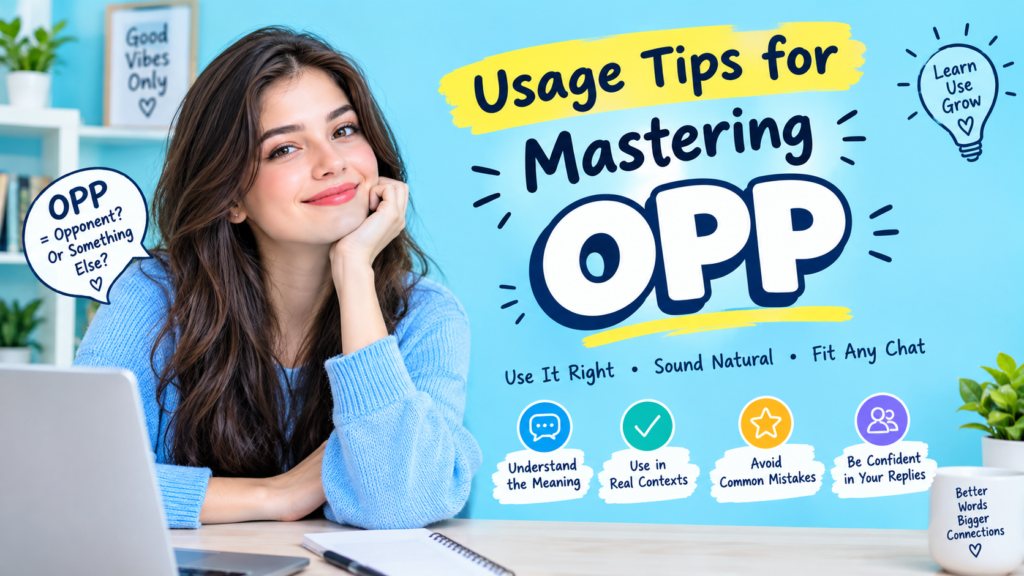 Usage Tips for Mastering Opp