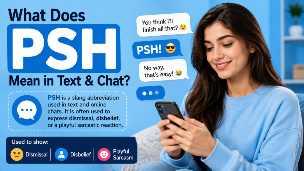 What Does PSH Mean in Text & Chat