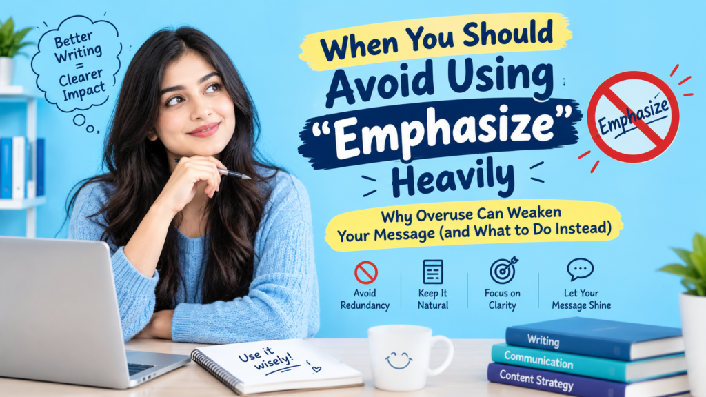 When You Should Avoid Using Emphasize Heavily