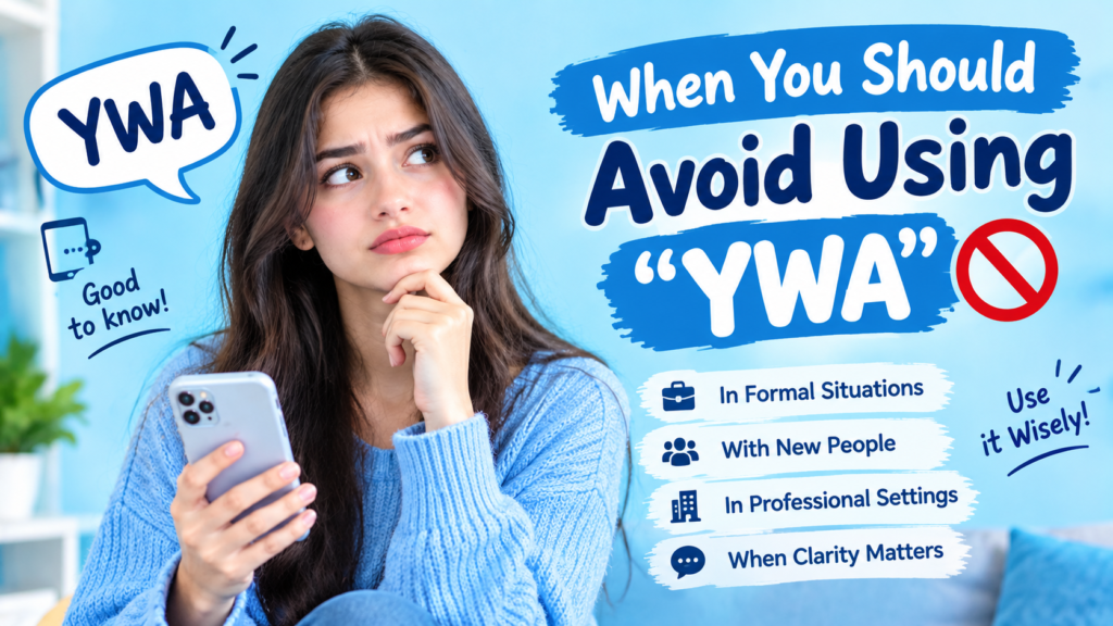 When You Should Avoid Using YWA