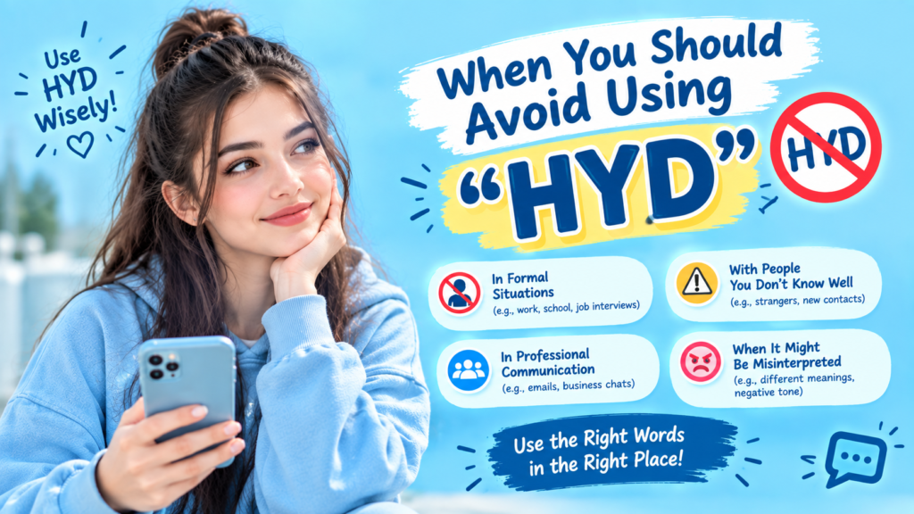 When You Should Avoid Using hyd