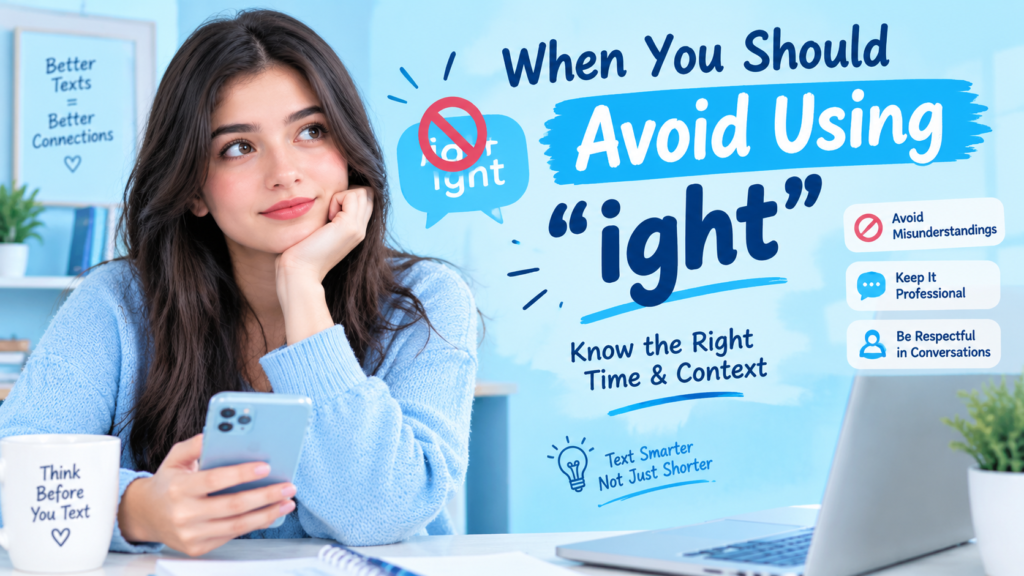 When You Should Avoid Using ight