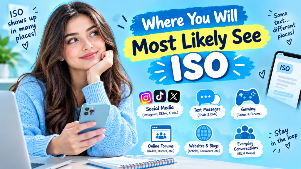 Where You Will Most Likely See ISO