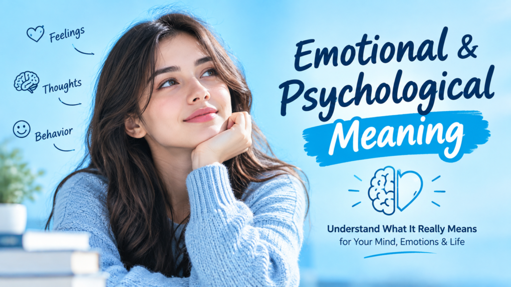 Emotional & Psychological Meaning