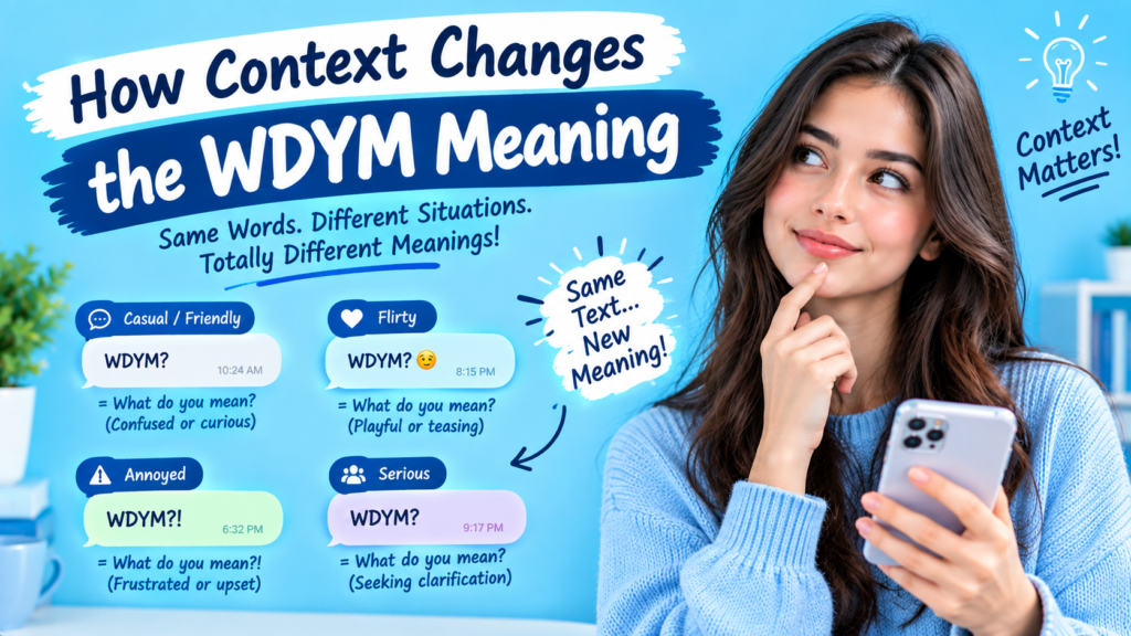 How Context Changes the WDYM Meaning