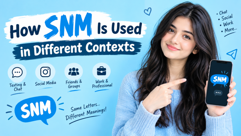 How SNM Is Used in Different Contexts