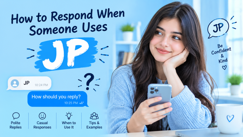 How to Respond When Someone Uses JP
