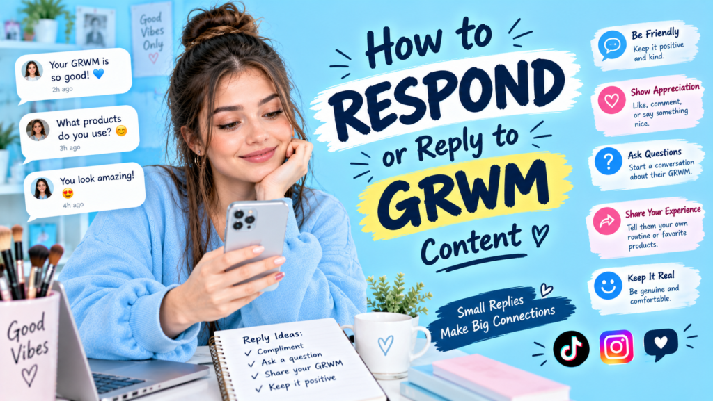 How to Respond or Reply to GRWM Content