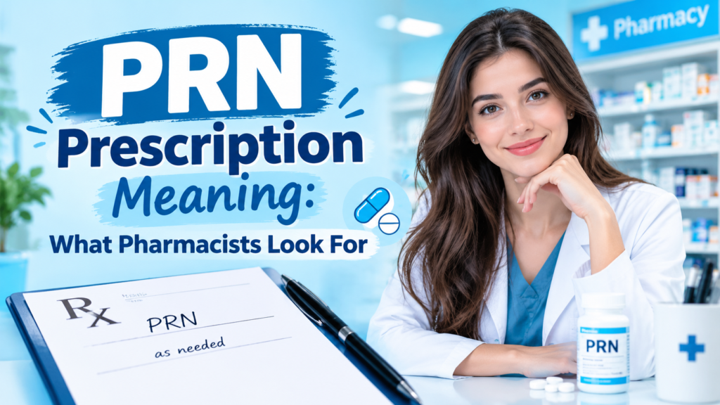 PRN Prescription Meaning What Pharmacists Look For