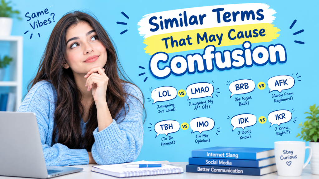 Similar Terms That May Cause Confusion