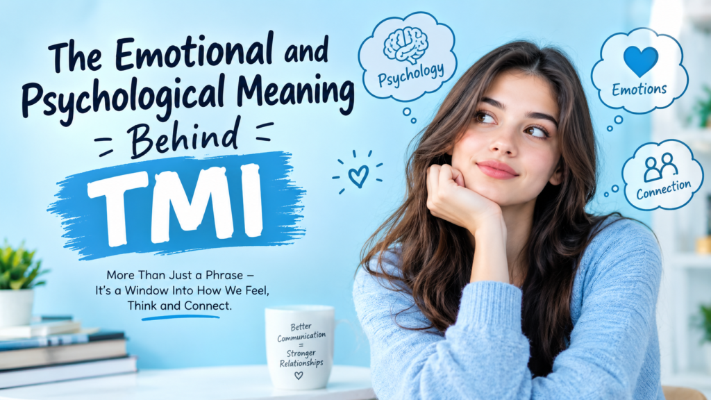 The Emotional and Psychological Meaning Behind TMI
