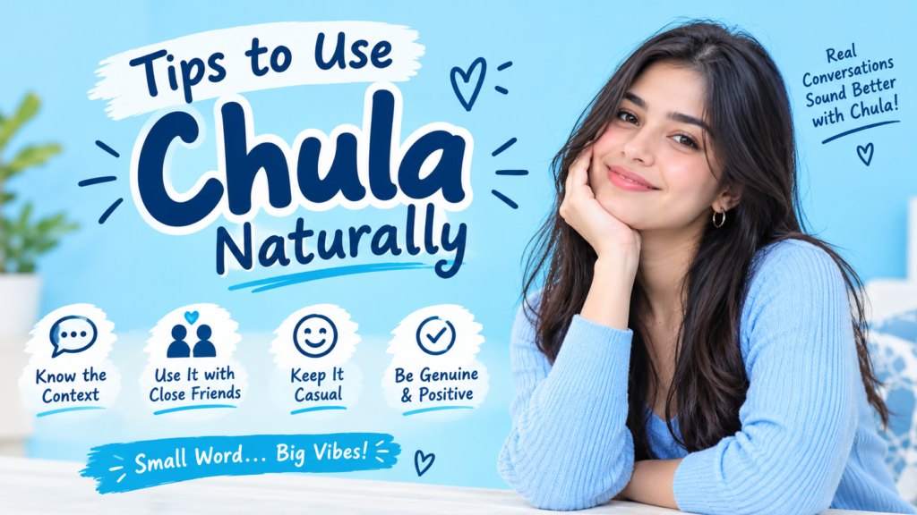 Tips to Use Chula Naturally