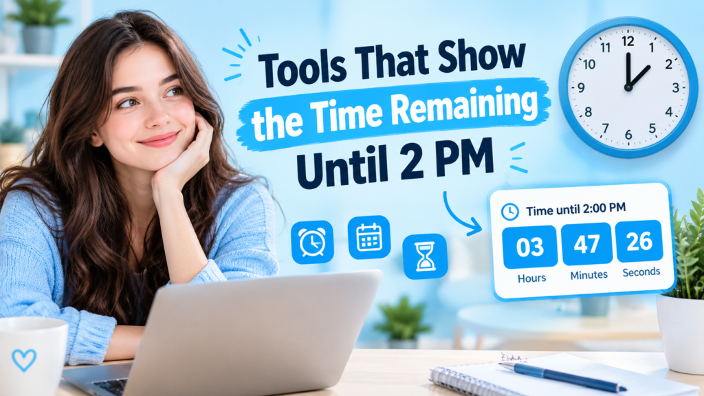 Tools That Show the Time Remaining Until 2 PM
