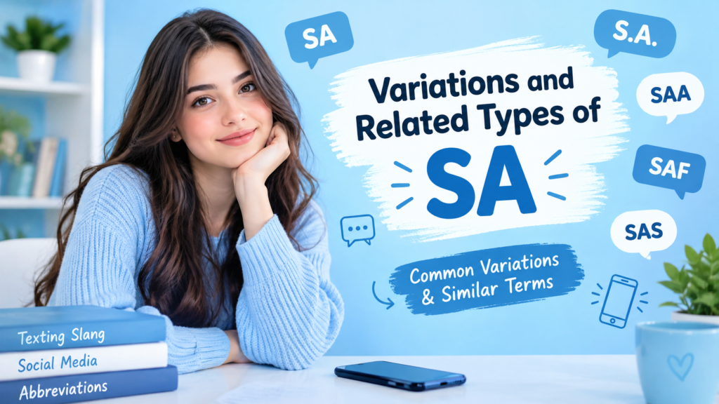 Variations and Related Types of SA