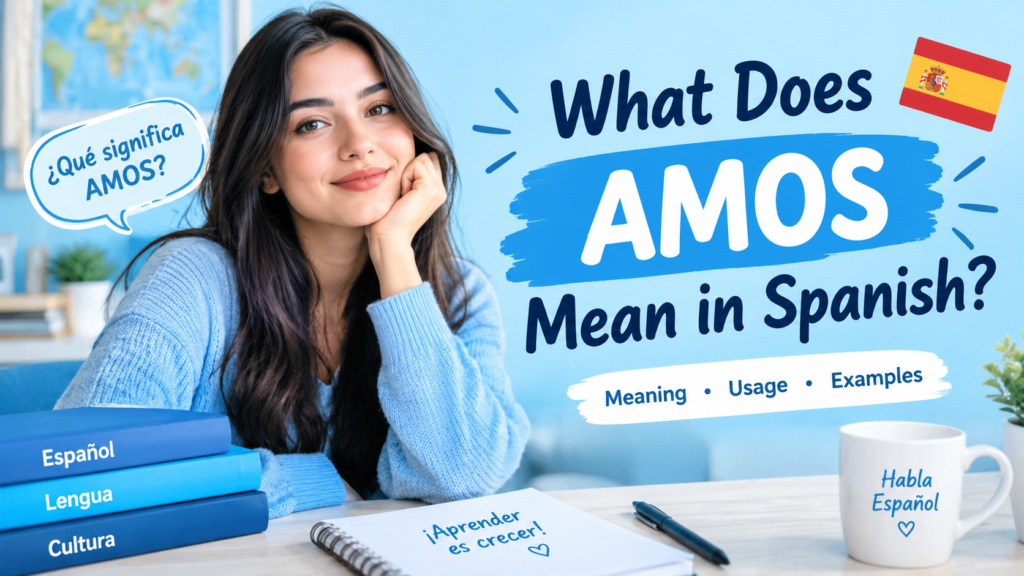 What Does AMOS Mean in Spanish