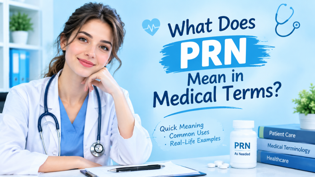 What Does PRN Mean in Medical Terms