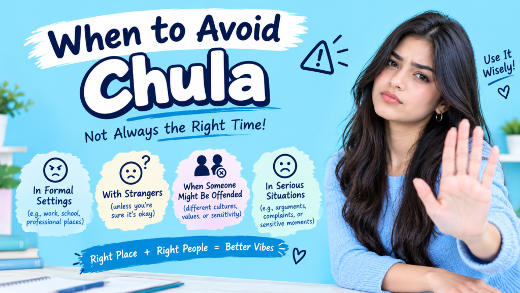 When to Avoid Chula
