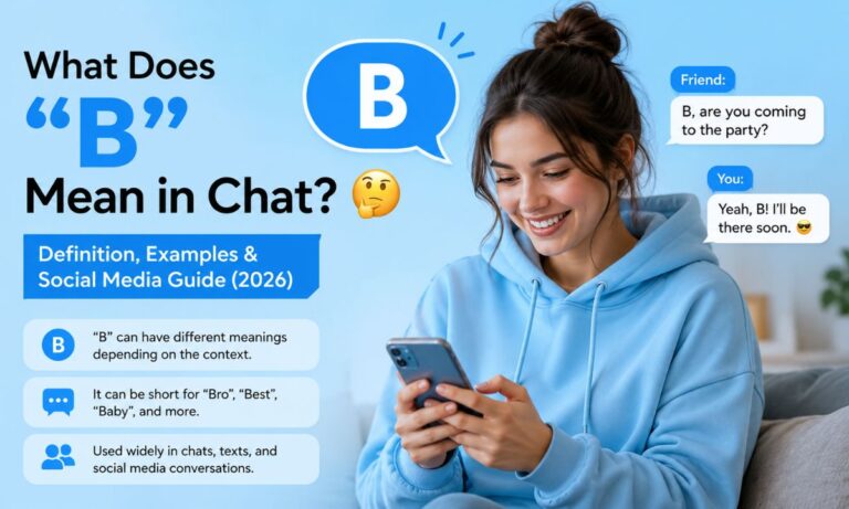 What Does B Mean in Chat 🤔 Definition, Examples & Social Media Guide (2026)