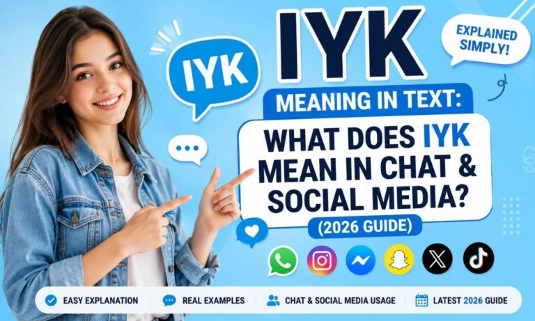 IYK Meaning in Text What Does IYK Mean in Chat & Social Media (2026 Guide)