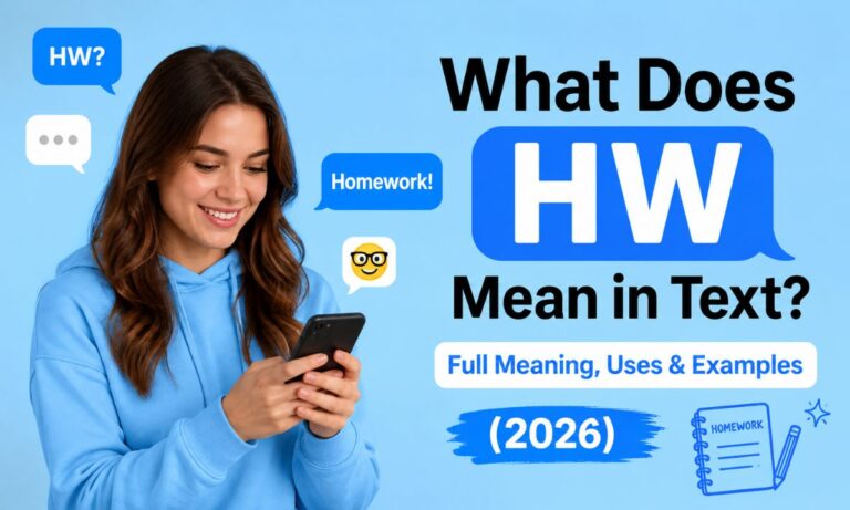 What Does HW Mean in Text Full Meaning, Uses & Examples(2026)