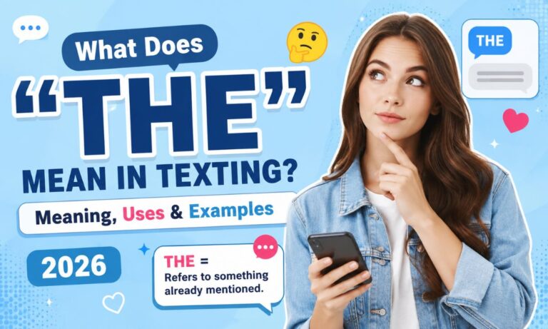 What Does THE Mean in Texting Meaning, Uses & Examples (2026)