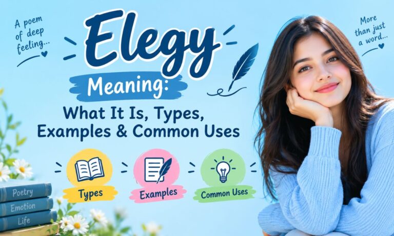 Elegy Meaning What It Is, Types, Examples & Common Uses