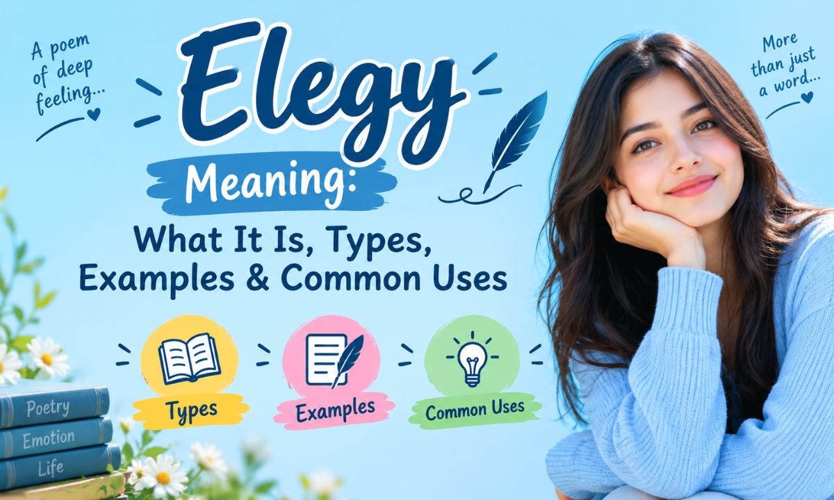 Elegy Meaning What It Is, Types, Examples & Common Uses