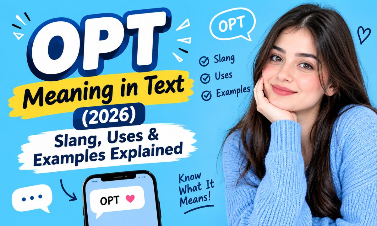 OPT Meaning in Text (2026) Slang, Uses & Examples Explained
