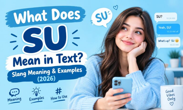 What Does SU Mean in Text Slang Meaning & Examples (2026)